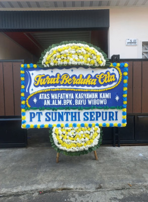 Papan Bunga Duka di Magantis